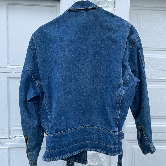 Vintage Guess Marciano Back To The Future Guess 2 Tone Denim Jean Jacket Medium - Picture 4 of 4